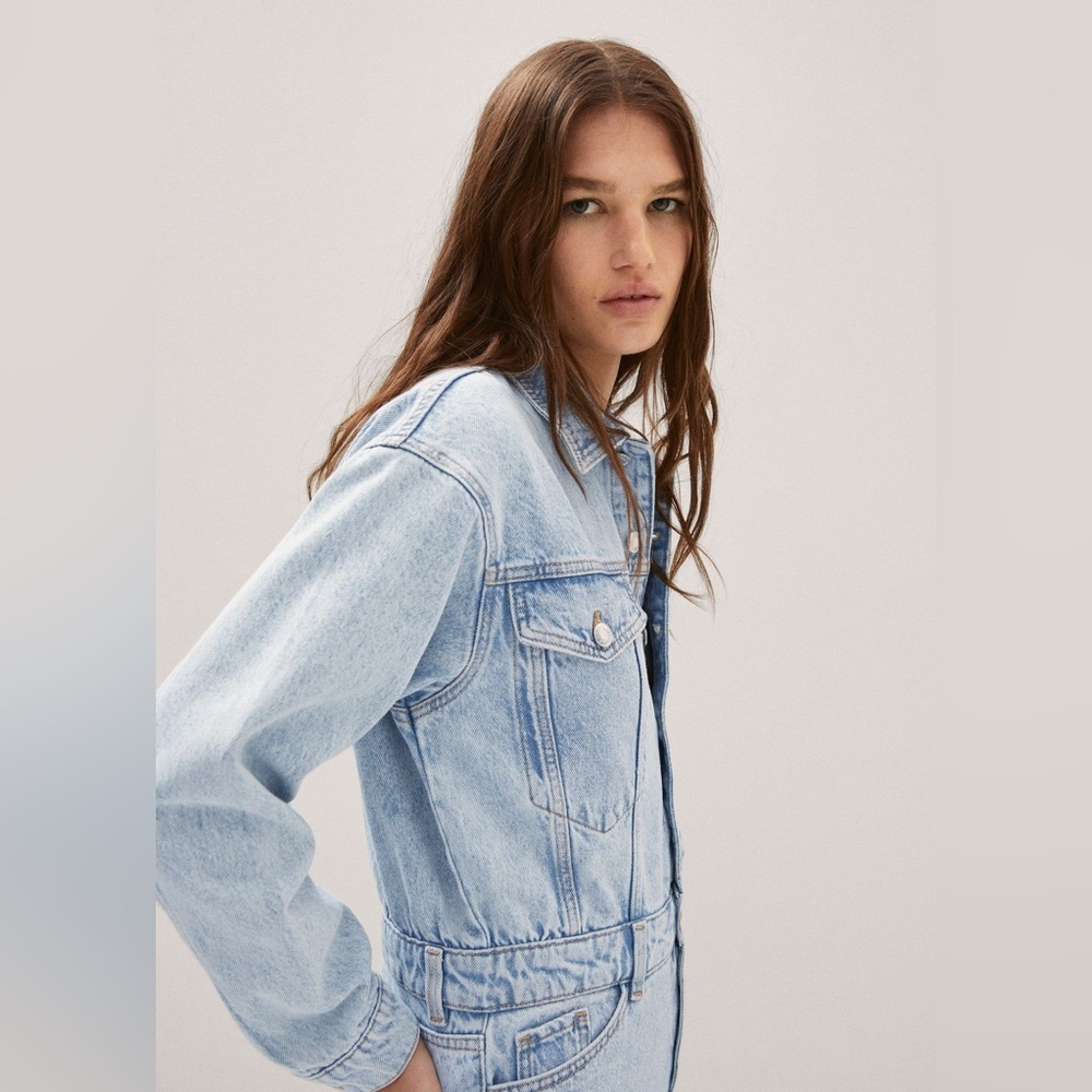 MANGO • DENIM DRESS WITH POCKETS • NWT - Picture 5 of 14